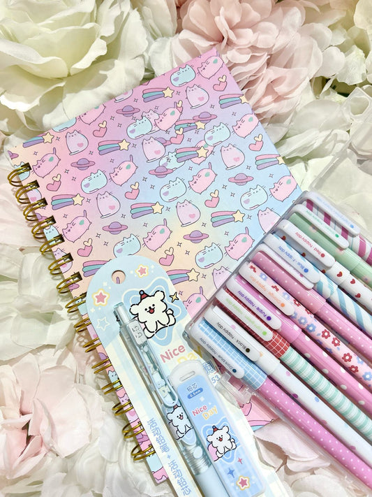 Pack libreta + set lápices + lápiz mina