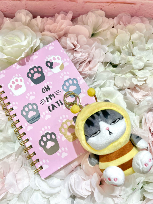 Pack libreta + llavero gatito