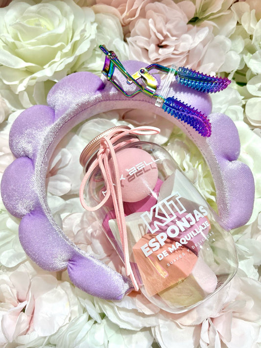 Pack maquillaje lila